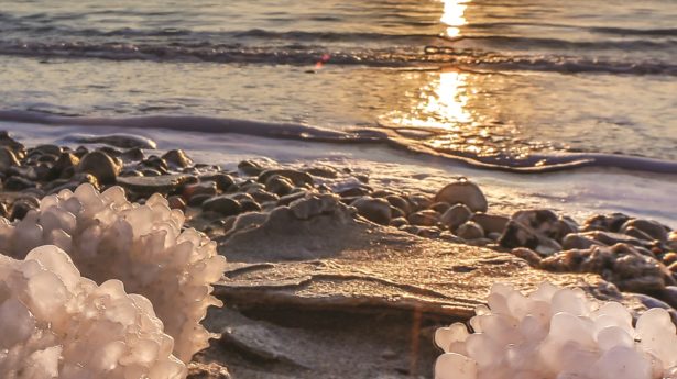 ON THE ROCKS at sunset
