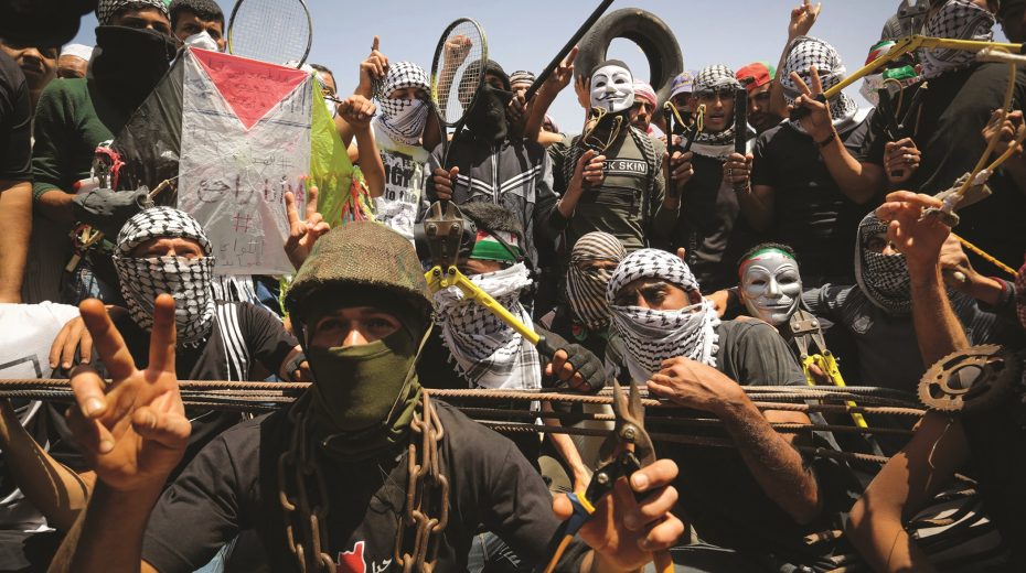 Protest Gazastreifen Frenzzaun