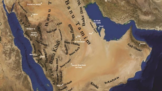 Landkarte Arabien