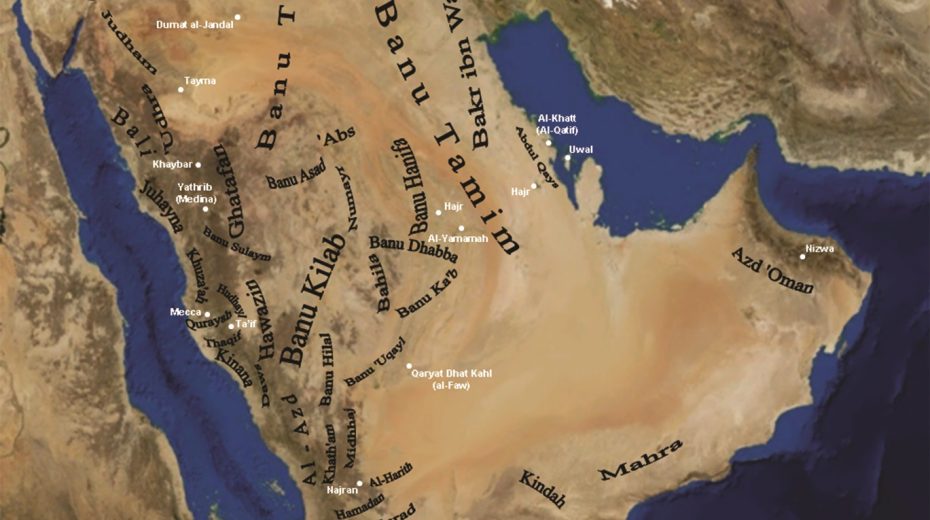 Landkarte Arabien