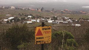 Syrisches Flüchtlingslager an der Grenze zu Israel