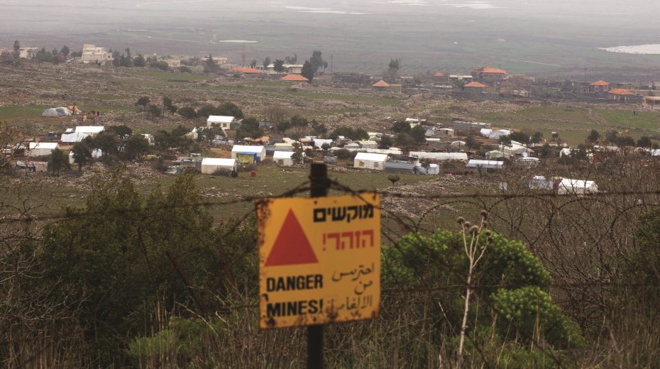 Syrisches Flüchtlingslager an der Grenze zu Israel