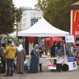 Informationsstand der Nichtregierungs und Hilfsorganisation