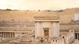 Modell des Tempels im Jerusalemer Israel Museum