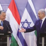 ungarischer Ministerpräsident Viktor Orban und Netanjahu