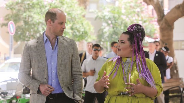 Prinz William und Netta Barzilai