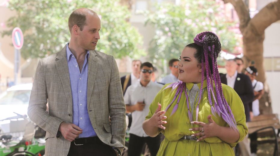 Prinz William und Netta Barzilai