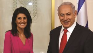 Benjamin Netanjahu und Nikki Haley bei einem Treffen in Jerusalem