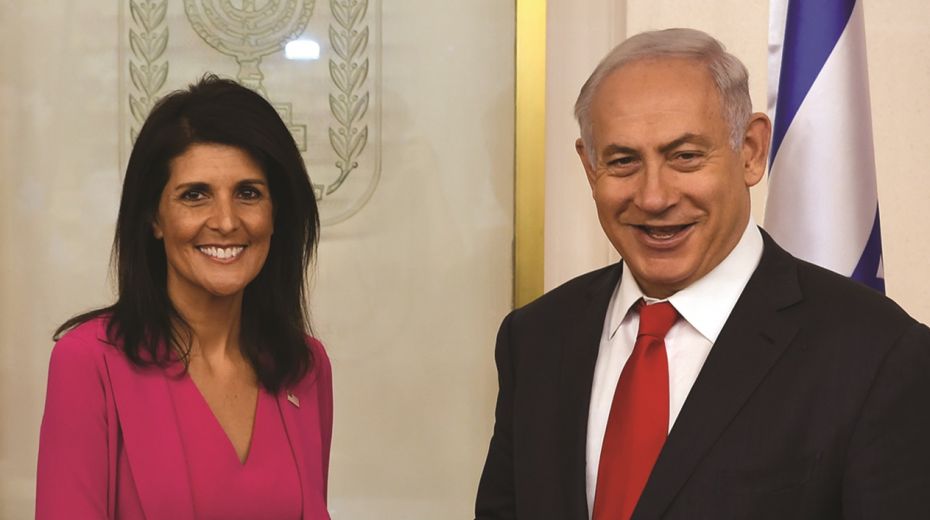Benjamin Netanjahu und Nikki Haley bei einem Treffen in Jerusalem