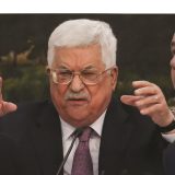 Pence (l.), Abbas und Netanjahu (r.) (Flash90)