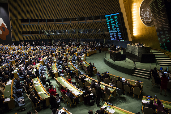 The False Prophet United Nations General Assembly. The international community will bow to the False Prophet and his agenda.