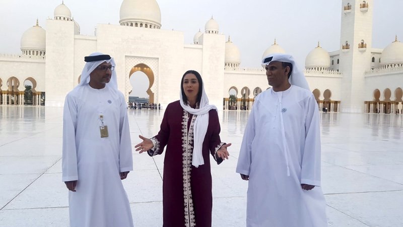 Israeli Minister Miri Regev on an official visit to Abu Dhabi in 2018