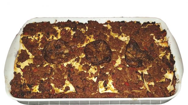 Lasagna with Meat and Eggplant