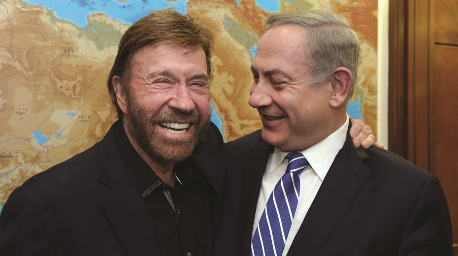 BIBI’S BODYGUARD: With Norris at his side, Netanyahu found himself in good hands