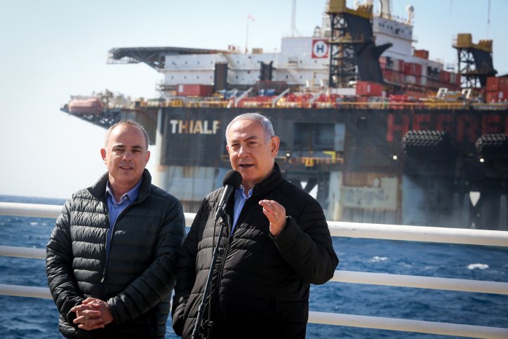 Ministeräsident Benjamin Netanjahu und Israels Energieminister Yuval Steinitz