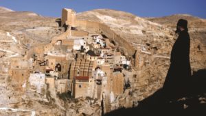 Kloster Mar Saba unterhalb des arabischen Dorfes Ubeidiya