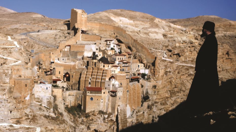 Kloster Mar Saba unterhalb des arabischen Dorfes Ubeidiya