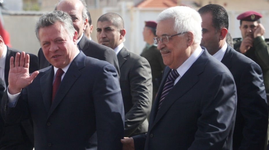 König Abdullah und Mahmud Abbas