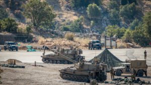 Israelische Streitkräfte im Norden Israels
