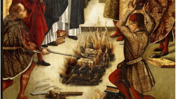 Talmudverbrennung unter Papst Gregor IX. im 13. Jh.