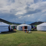 Zelte in der Mongolei