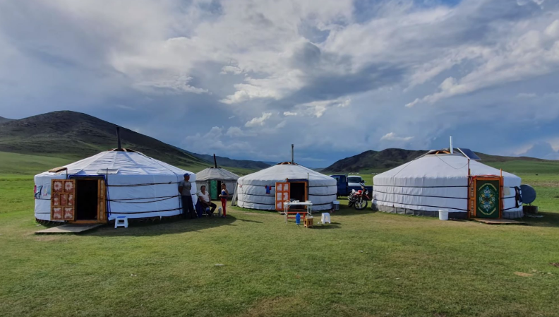 Zelte in der Mongolei