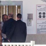 Ehud Olmert beim Antreten seiner Haftstrafe