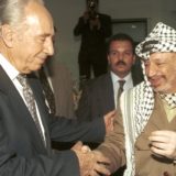Shimon Peres und Jasser Arafat
