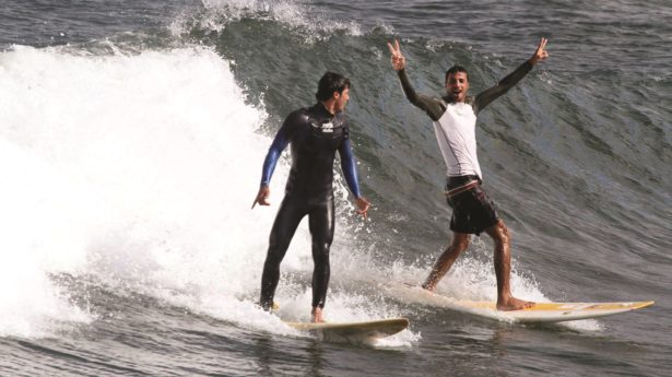 RIDE THE WILD SURF
Taking a break from
perpetual conflict