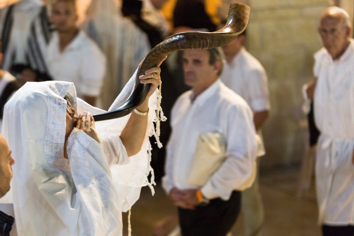 Gebete an der Klagemauer zu Jom Kippur 2018