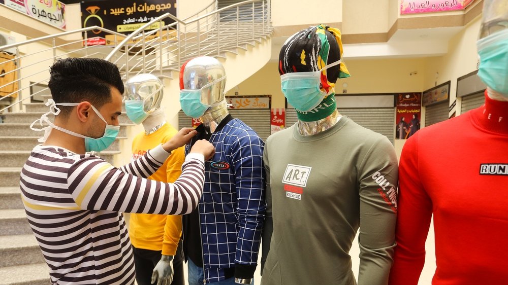 Alternate Reality? UN Hails Israeli-Palestinian Cooperation - Photo: Abed Rahim Khatib/Flash90 Gaza factory begins making corona masks and protective suits for Israel.
