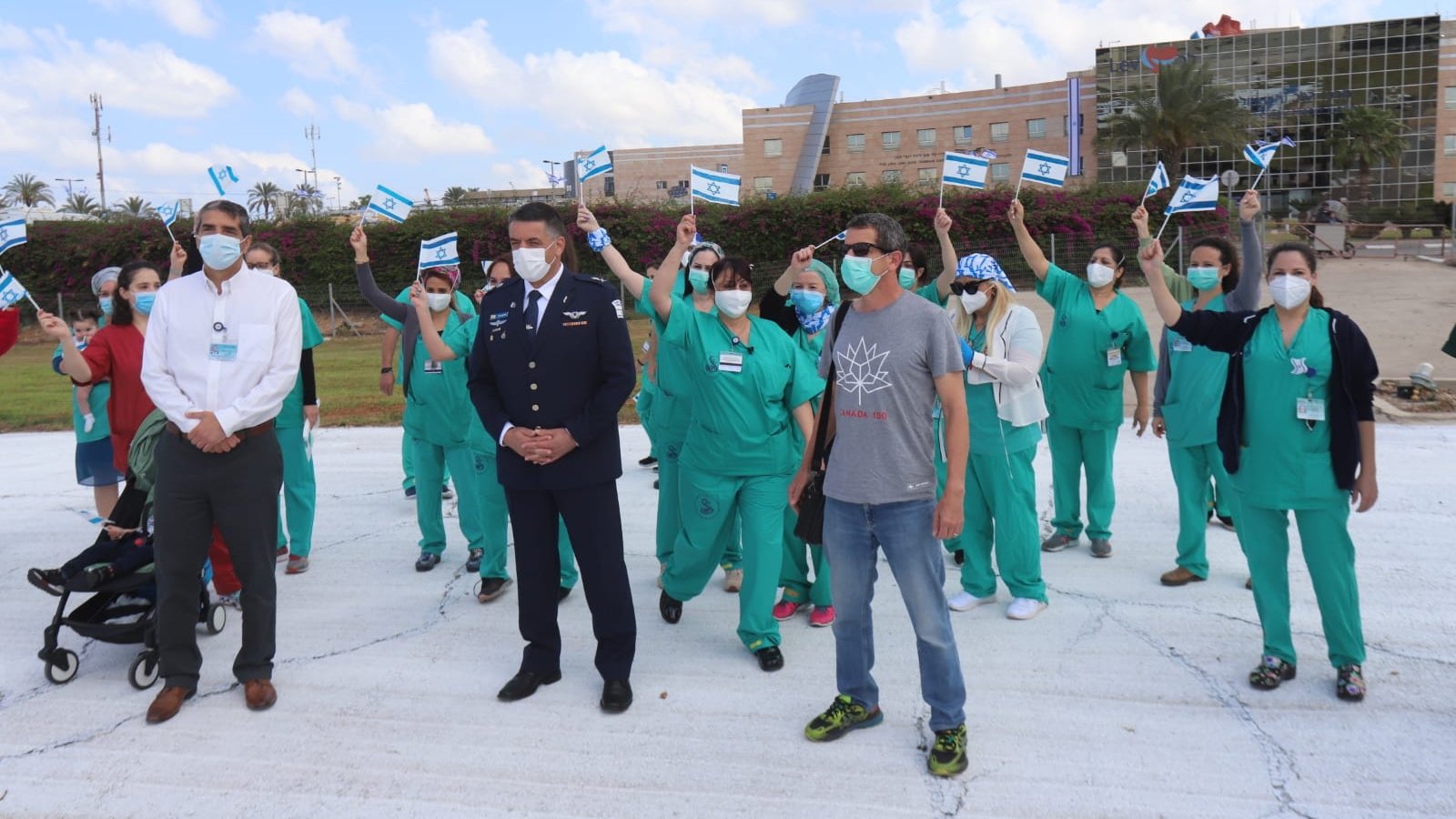 IAF commander Amikam Norkin at Tel Hashomer Hospital.