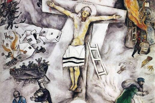 Jesus the Jew as depicted in The White Crucifixion.