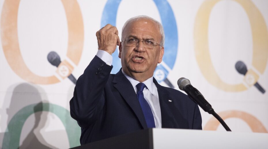 Palestinians Decry Rise of ‘Arab Zionists’ Saeb Erekat decries rise of Arab Zionists.