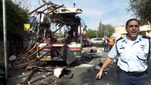 Explodierter Bus