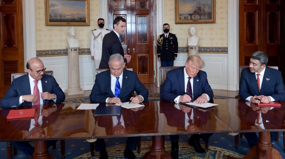 War and Peace Signing the Abraham Accords.