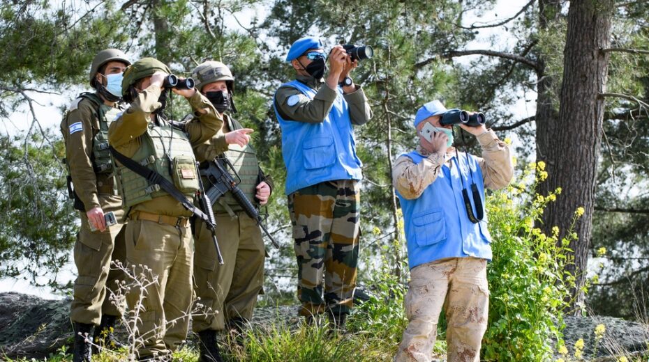 IDF and UNIFIL check the Lebanon border