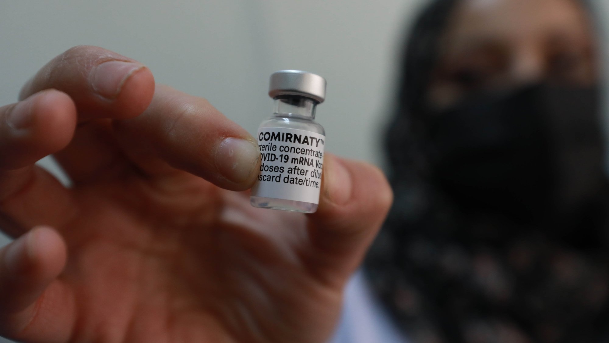 A vial of COVID vaccine. Is it all an evil plot?