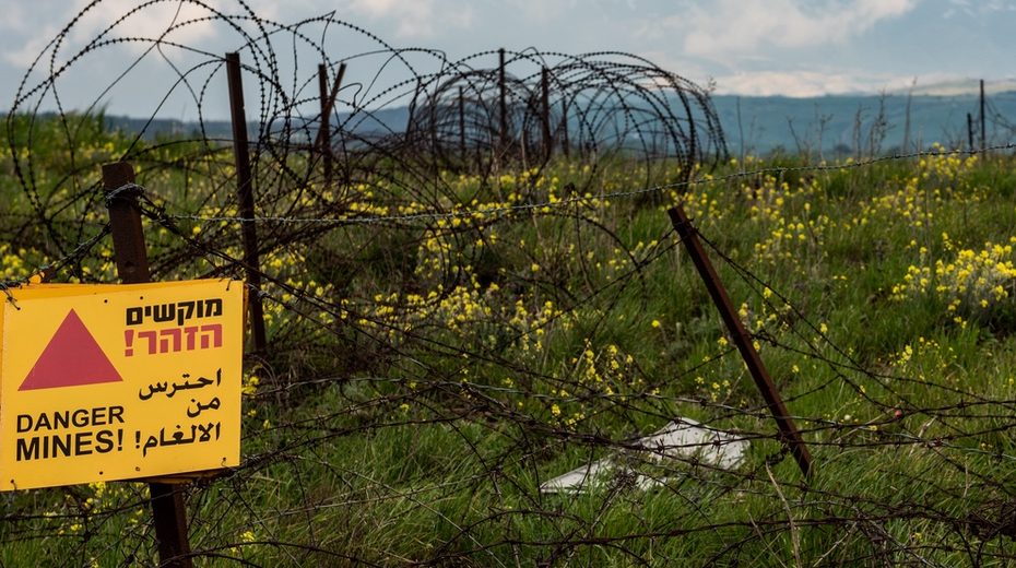 Golan is a minefield
