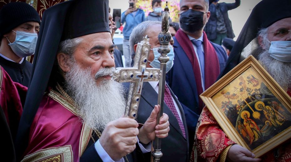 Church Helps Palestinian Authority Further Entrench in Jerusalem Theophilos III, Patriarch of Jerusalem, is using the Church's vast real estate holdings to aid the Palestinian cause.