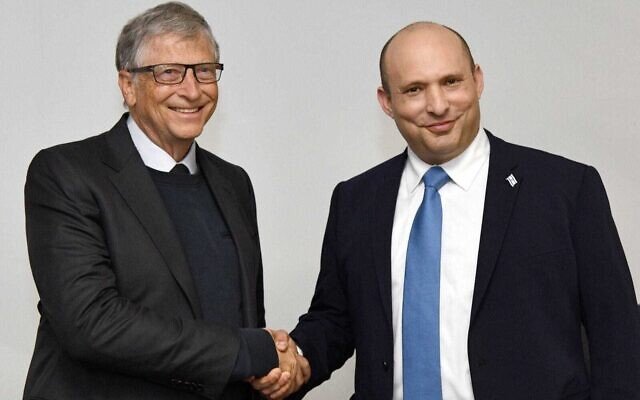 Prime Minister Bennett forging a new partnership between Israel and Bill Gates.