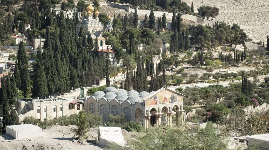 Israel Shelves Plan for Park on Mount of Olives After Christians Protest The Garden of Gethsemane and the Church of Mary Magdalene on the Mount of Olives in Jerusalem.
