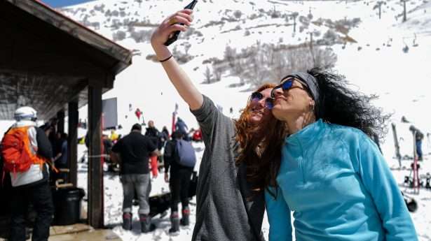 A selfie at the end of the ski season.