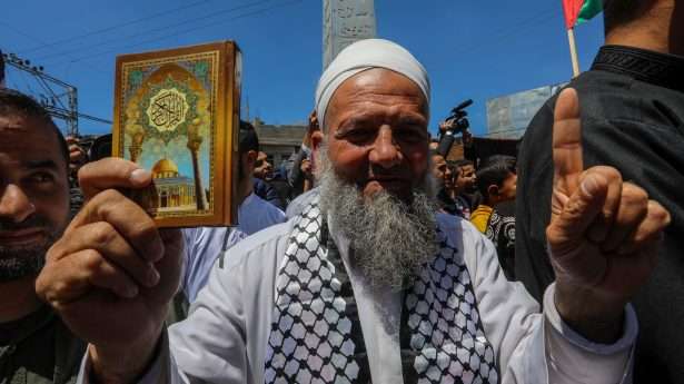 It’s all about Jerusalem: In Gaza, Hamas and other local terror groups rally against what they call the Jewish “assault” on Islam.