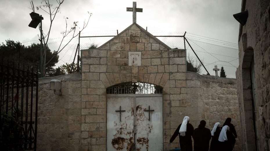 Be’er-Sheva’s Protestant Church — The Beginnings Illustration. A Christian missionary facility in Israel.