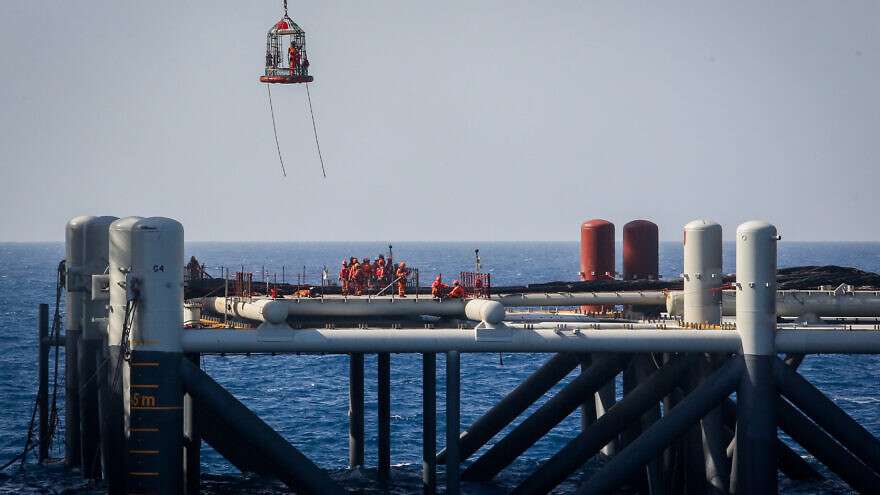 Israel to Help Europe Reduce Dependence on Russian Gas View of the Israeli Leviathan gas-processing rig near the Israeli city of Caesarea.