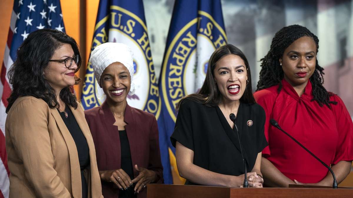Rashida Tlaib (left) and the