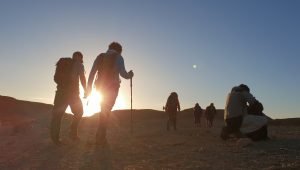 Sonnenuntergang am Karkom