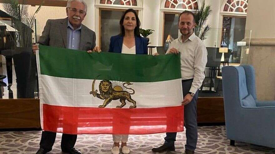 Anti-Regime Iranian Activists Visit Israel to Garner Support and Spread Awareness From left: Amir Hamidi, former U.S. attaché in the United Arab Emirates; Zohreh Mizrahi, president of the Persian American Civic Action Network (PACAN); and Alex Selsky of the Israeli Victory Project. Credit: Courtesy.