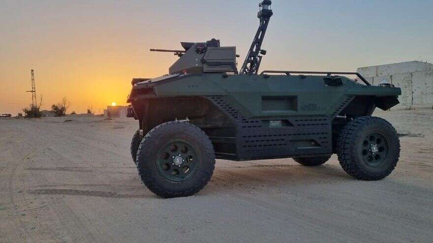 Amid Russia-Ukraine War, Nations Clamor for Israeli Weapons REX MK II unmanned land vehicle.